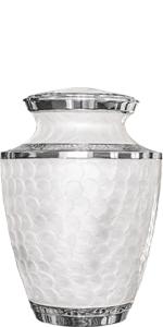 Everlasting Love White Adult Urn For Human Ashes