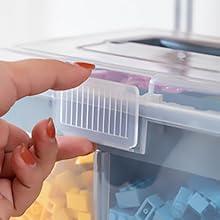 Easy Operating Flip Down Buckle Well Sealed Plastic Storage Box
