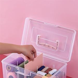 Sewing Box Organiser for Threads Needles and Accessories