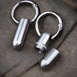 titanium small pill holder pill box pill case pill organizer small
