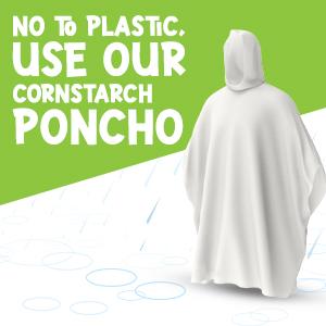 Hagon PRO Cornstarch Rain Poncho For Adults