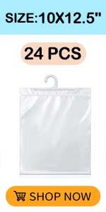 10x12.5 bags for closet