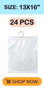 13X16 HOOK BAGS FOR CLOSET
