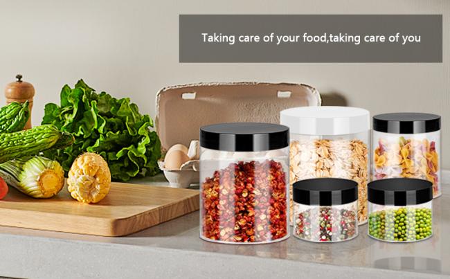 Plastic Jars with Lids