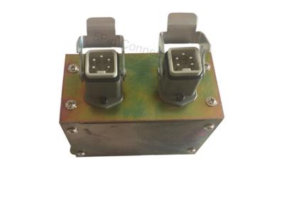China 5Pin Hot Runner Connector Box,Mould Junction Box double 5Pin,Industrial Heavy Duty Connector Supplier for sale