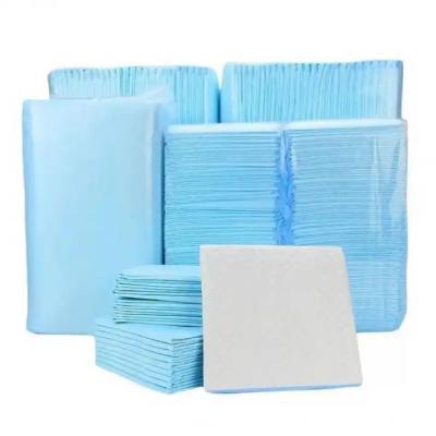 China SJ Absorbent Fluff Protective Bed PEE Pads Chucks Pads Disposable Underpads Incontinence Chux Pads en venta