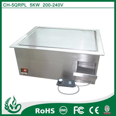 China Chuhe stainless steel built in griddle cooker with 220v for sale