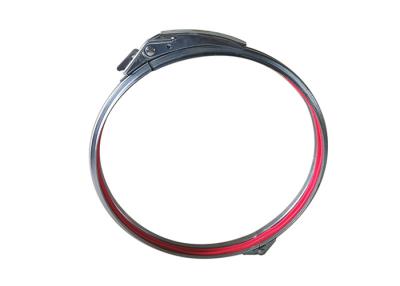 China Quick Fit 80-600mm Galvanized Steel Hose Clamp For Dust Extraction System for sale