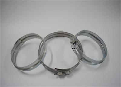 China Wide Ring Wall Mount Pipe Clamp For Dust Collect Pipe System Galvanized Surface for sale