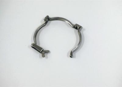 China 304 Steel Grip Collar Industrial Pipe Clamps , No Rubber Galvanized Pipe Clamp for sale
