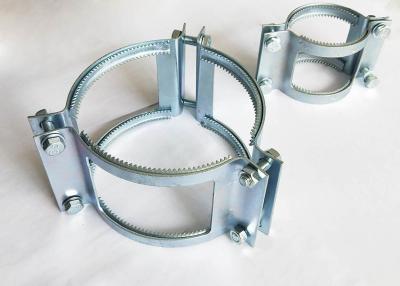China Colar resistente do aperto das braçadeiras de tubulação da pressão para o grampo do apoio dos acoplamentos à venda
