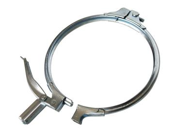 China 150mm Airtight Sealing Washer Galvanised Pipe Clamps for sale