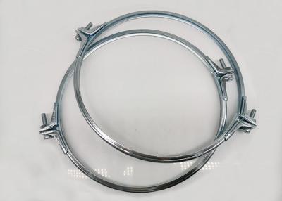 China Carbon Steel 300mm Galvanized Pipe Clamp Quick Pull Ring for sale