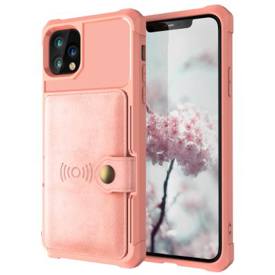 China OEM Phone Leather Wallet Case Shockproof Magsafing Card Holder For Iphone 14 for sale
