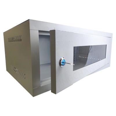 China 9U Network Server Cabinet Rack Enclosure Plexiglass Door Lock 400mm Deep, Wall Mount for sale