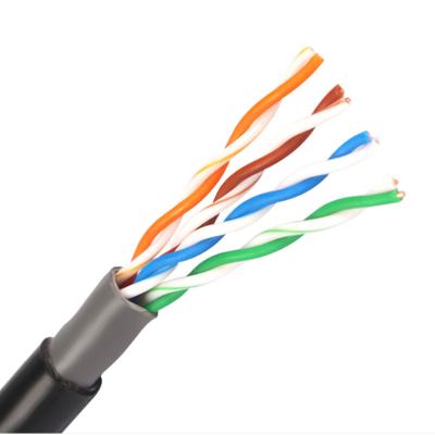 China Outdoor Waterproof 305m 0.5mm CCA BC UTP Cat5e LAN Cable for sale