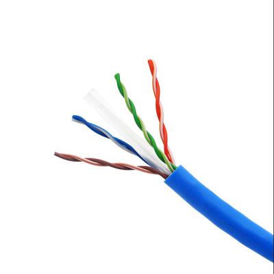 China 24AWG 4 Pairs PE PVC Jacket CU CCA Cat5e LAN Cable For Computer for sale