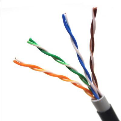 China Ethernet impermeable al aire libre del CCA Cat5e del conductor de cobre telegrafía 1000 pies en venta