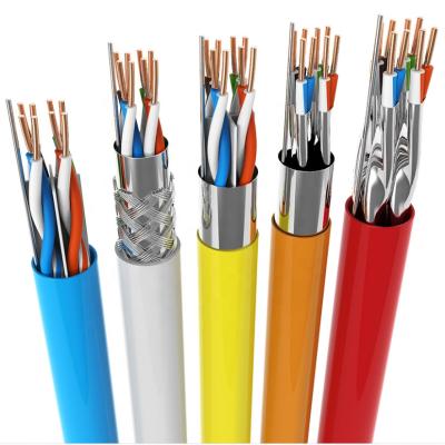 China CU CCA Conductor 23AWG SFTP Cat6 LAN Cable For Telecommunication for sale