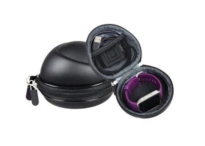 China Men Portable Hard Watch Box With Zipper & Soft Felted Interior for sale