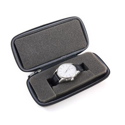 China Portable Thin Eva Luxury Watch Cases , 1680D Polyester Single EVA Watch Case for sale