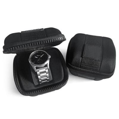 China Shockproof Personalised Watch Box , Elastic Straps Watch Holder Case for sale