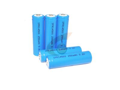 China 3.2V Lifepo4 Battery  AA  14500  250mah For Solor Light and Lawn Lamp for sale