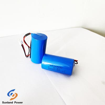 China Non - Rechargeable 3.6V LiSOCL2 Battery ER26500 9AH With JST Connector For Mosquito Repellent Equipment for sale