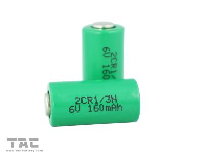 China 6V 2CR-1/3N 160mAh Lithium Cylindrical Li-Mn Battery for GPS tracking Teal time clock for sale