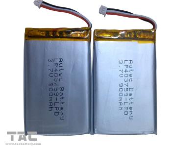China Lithium Polymer Battery Pack   LP403759 3.7v 900mah for Table PC for sale