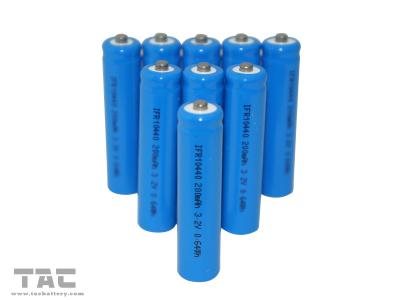 China IFR10440 AAA Li-Ion 3.2V LiFePO4  200mAh Batteries for Solar Product for sale