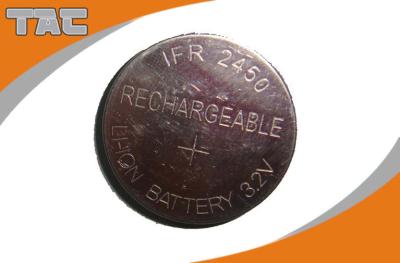中国 IOTの範囲のための再充電可能なリチウム硬貨の細胞電池LFR2450 80mAh 3.2V 販売のため