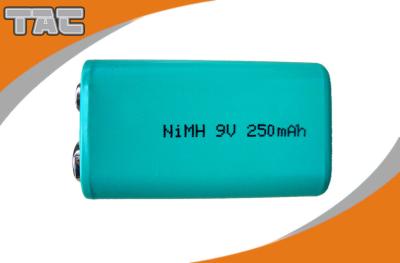 China High Capacity Ni MH Batteries 9V 250mAh / Nickel Metal Hydride Rechargeable Batteries for sale