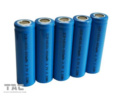 China Bateria cilíndrica AA 3.7V 14500 do íon recarregável do lítio para solar à venda