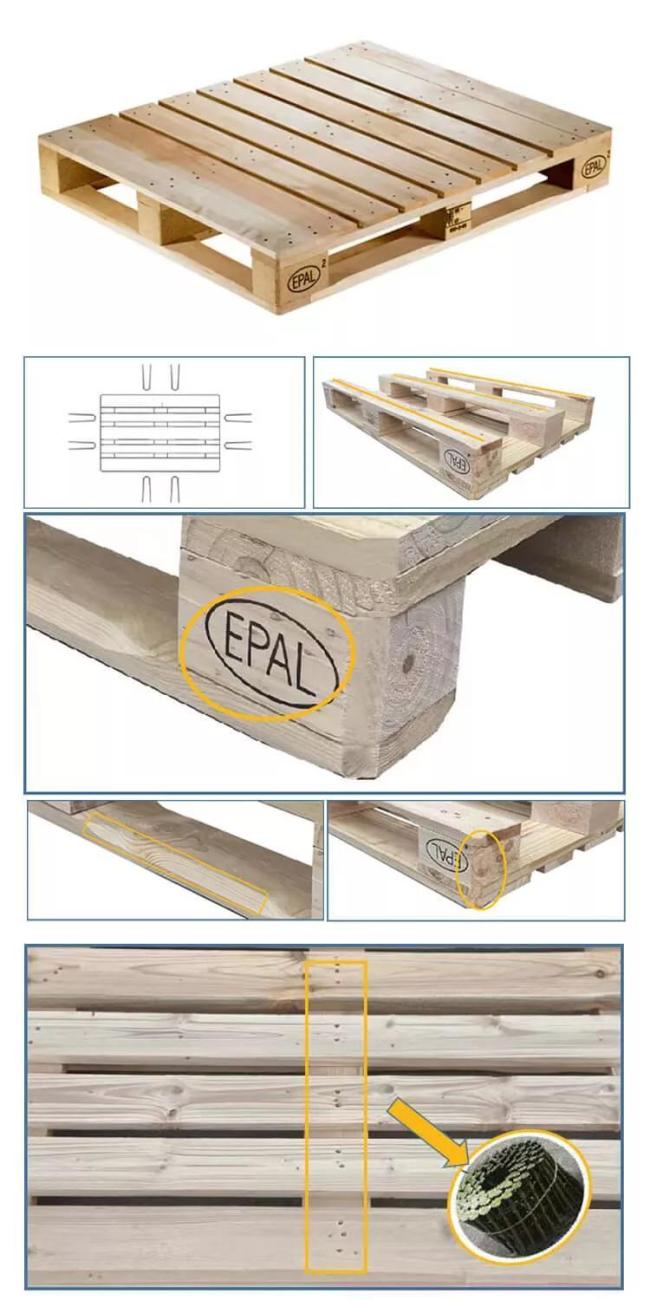 Factory Supply Customized Practical Economy Wood Boards Pallets Solid Wood Pallet