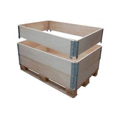 China Large Custom Wooden Boxes Export Foldable Plywood Box With Pallets for sale