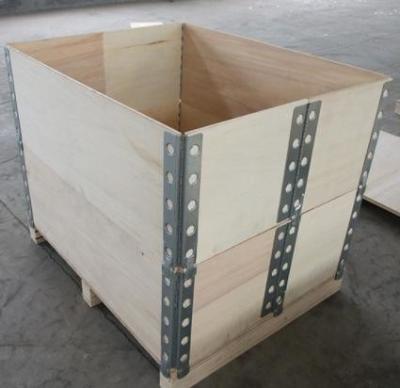 China Logística Cajas de madera apilables Transporte Cajas de madera grandes Almacenamiento Caja de coaming en venta