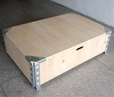 China Caixa de madeira contraplacada dobrável sem pregos Caixa de madeira dobrável à venda