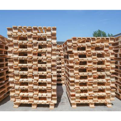 China 4 Way 2 Way Wooden Pallets Four Way Wooden Pallet For Goods Transportation for sale