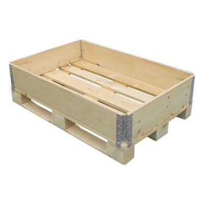China Junk Shipping Wood Pallets 170 Pieces Capacity Folding Wooden Pallet Boxes for sale