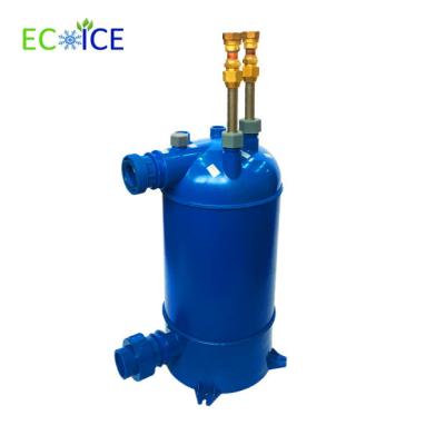 China Titanium tube heat exchanger swimming pool machine heat exchanger seafood machine sea water evaporator for sale