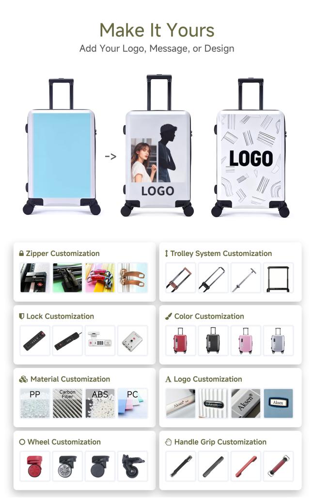 Luggage OEM ODM customization options