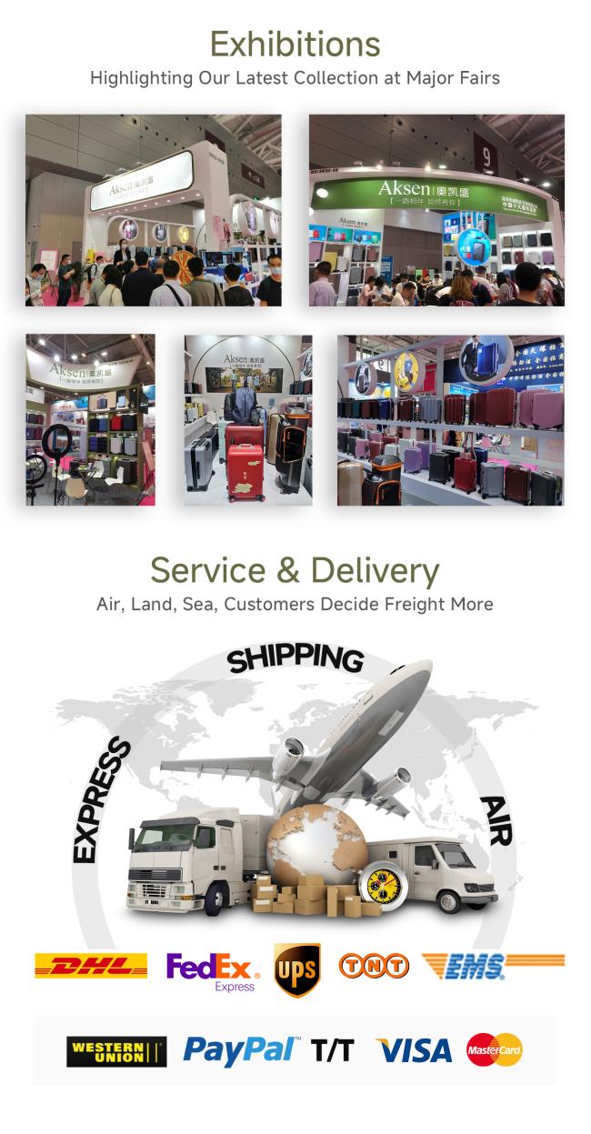 Luggage exhibitions and global delivery