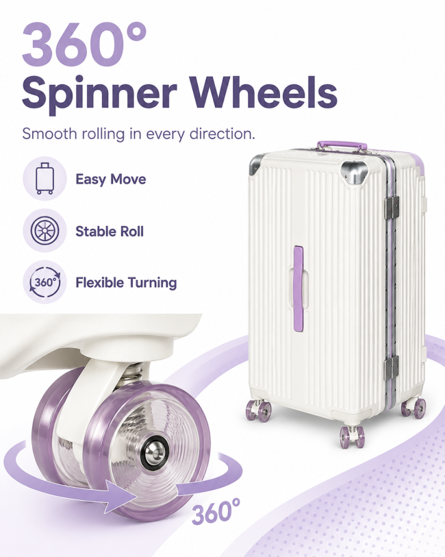 360 degree crystal spinner wheels