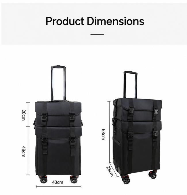 Makeup trolley color and finish options