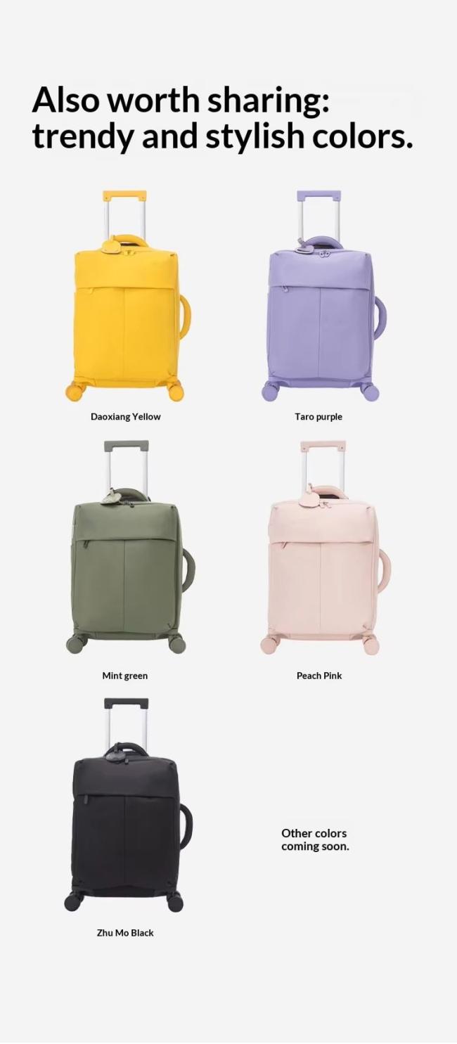 Available suitcase colors