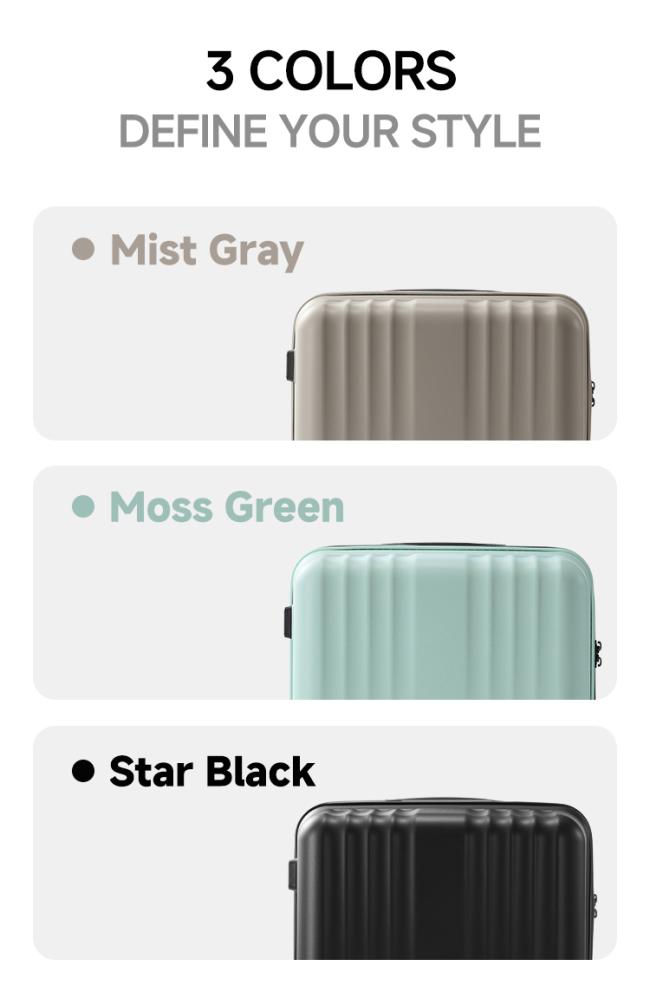 Mist Gray Color Option Mist Gray Lightweight Trolley Case Modern Design