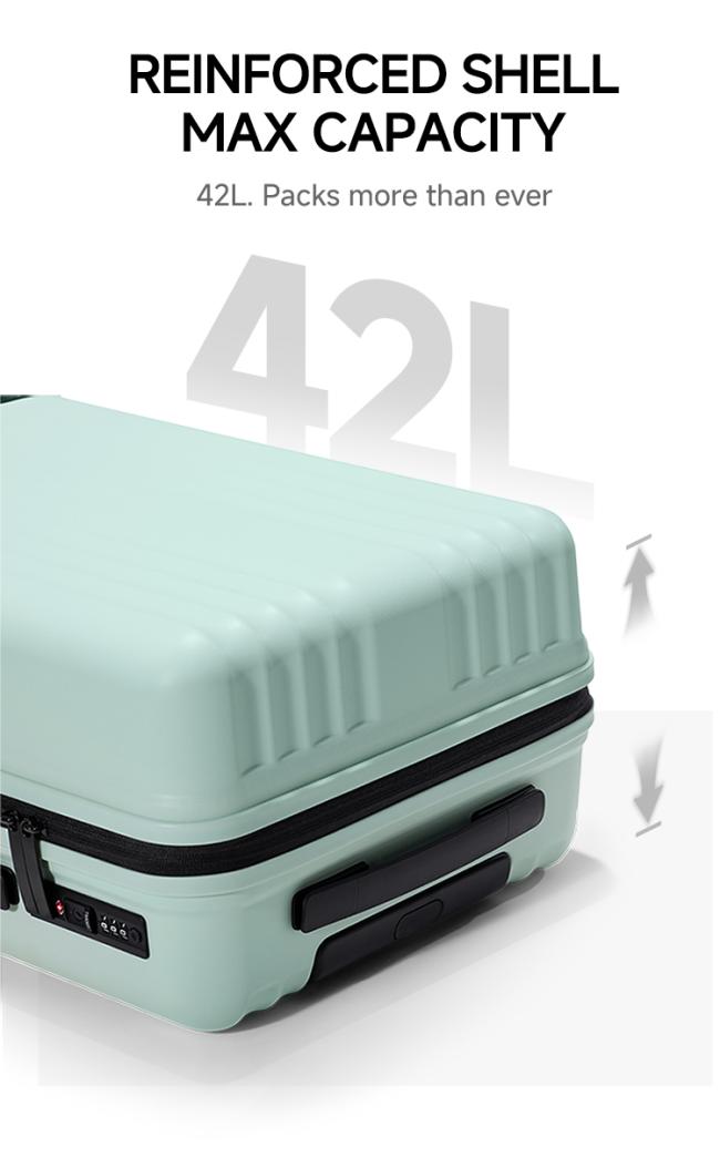 Durable Hardshell Luggage Durable Hardshell Trolley Bag with Integrated Mold Design Waterproof Shell