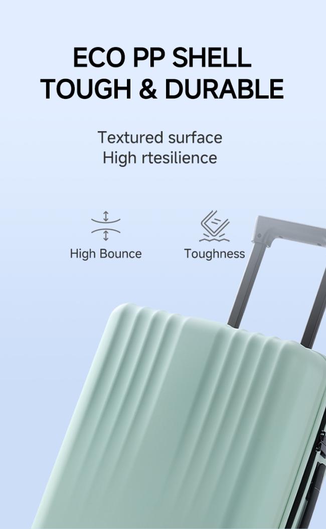 Antibacterial Fabric & Security Antibacterial Lining Interior Fabric TSA Approved Lock for Secure Travel