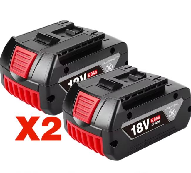 Bosch compatible 18V battery front view